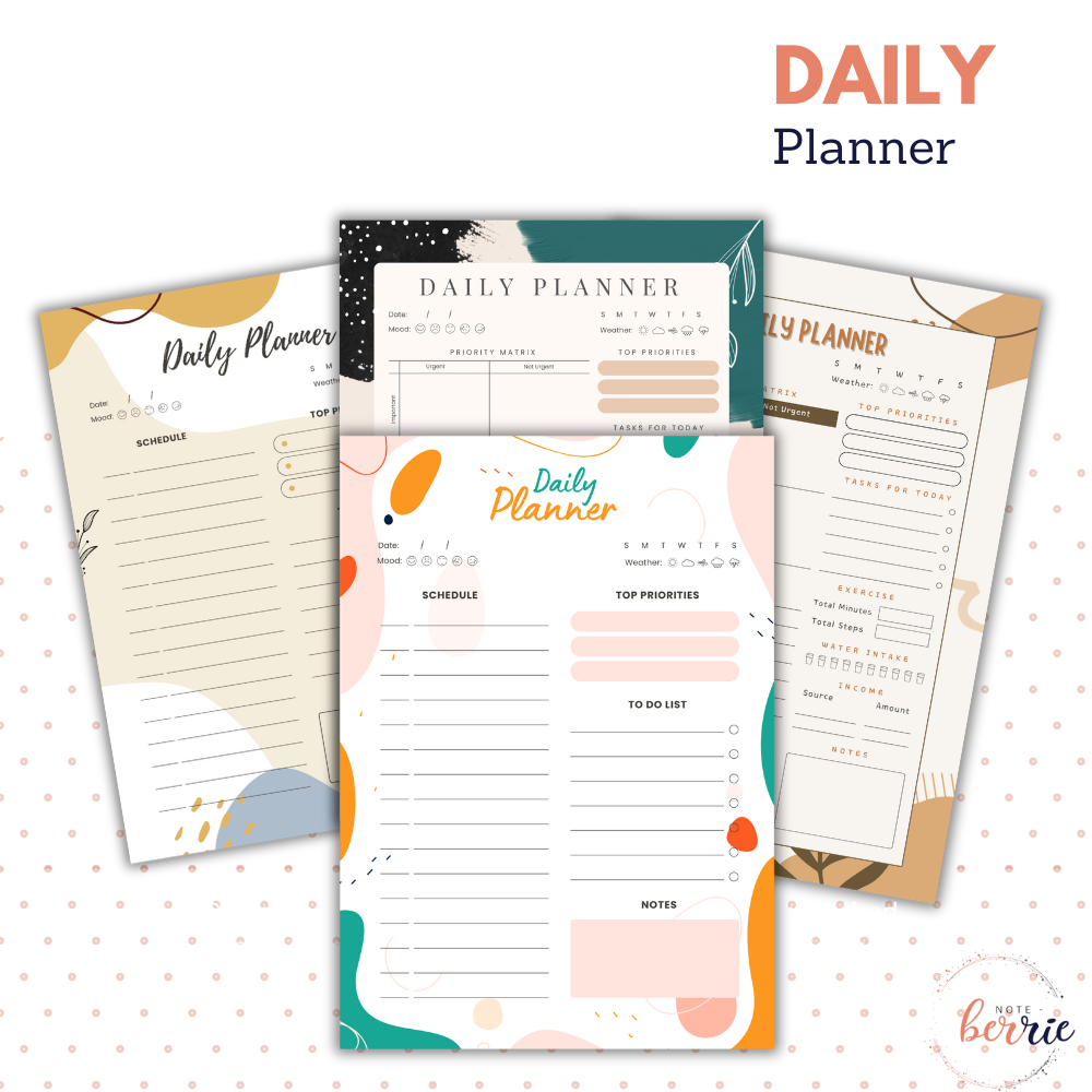 A5 Notepad Daily Planner Productivity Eisenhower Priority Matrix To Do ...