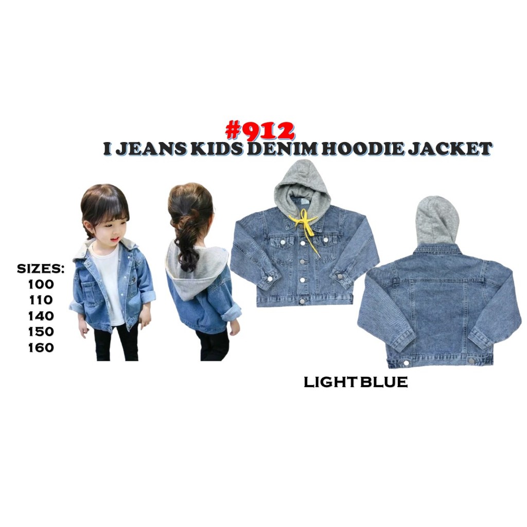 Jean jacket with hoodie kids hotsell
