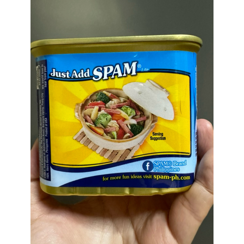 340g Hormel Spam Luncheon Meat Lite 50% Less Fat | Shopee Philippines