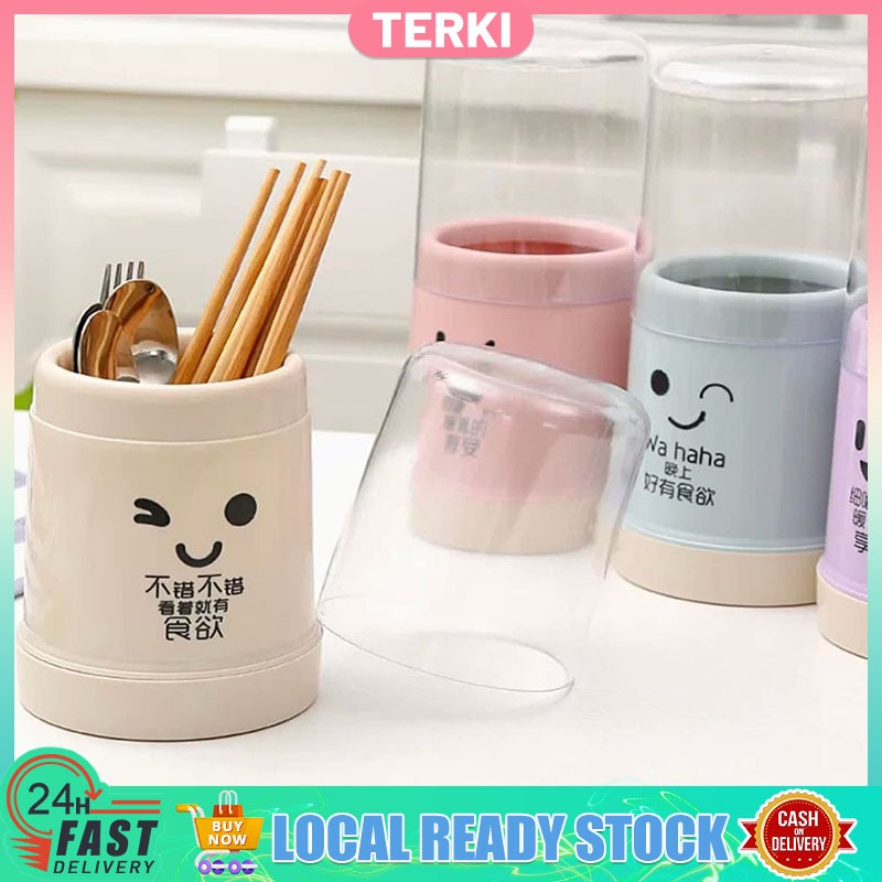 Dustproof Chopstick with Lid Holder Detachable Cage Drying Flatware ...