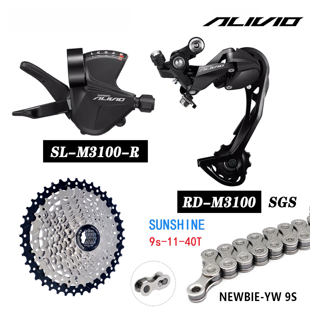 ORIGINAL SHIMANO Alivio M3100 Groupset 9 Speed Groupset For MTB Bicycle Mountain Bike parts Shopee Philippines