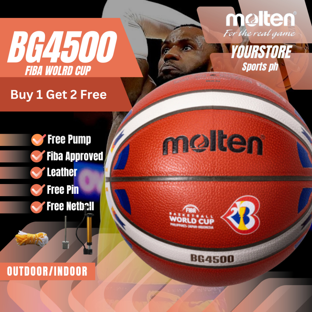 Pallacanestro Molten BG4500 - Palla Ufficiale British Basketball League, Pelle Composita, Taglia 7 E 6 - Foto 3
