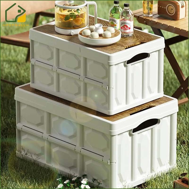 PoP Outdoor Camping Foldable Storage Box Large Storage Crate Organizer ...