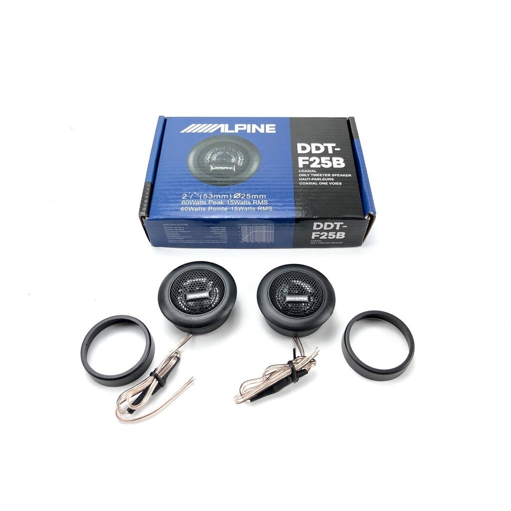 ALPINE Tweeter Dome Super Titanium Dome Tweeter 25mm Car Audio Speaker ...
