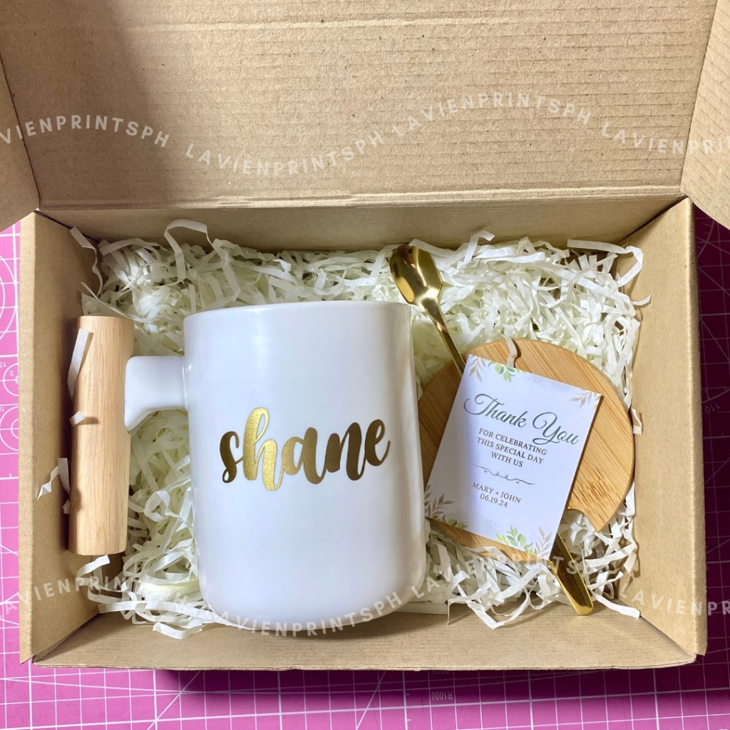 personalized nordic ceramic mug gift set | souvenir, token, giveaways ...