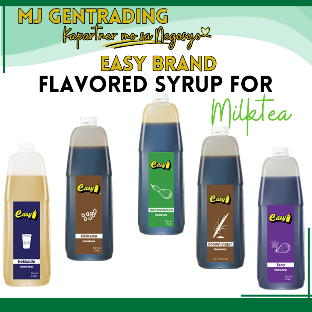 Easy Brand Flavored Syrups Coffee Espresso Taro Wintermelon Okinawa ...