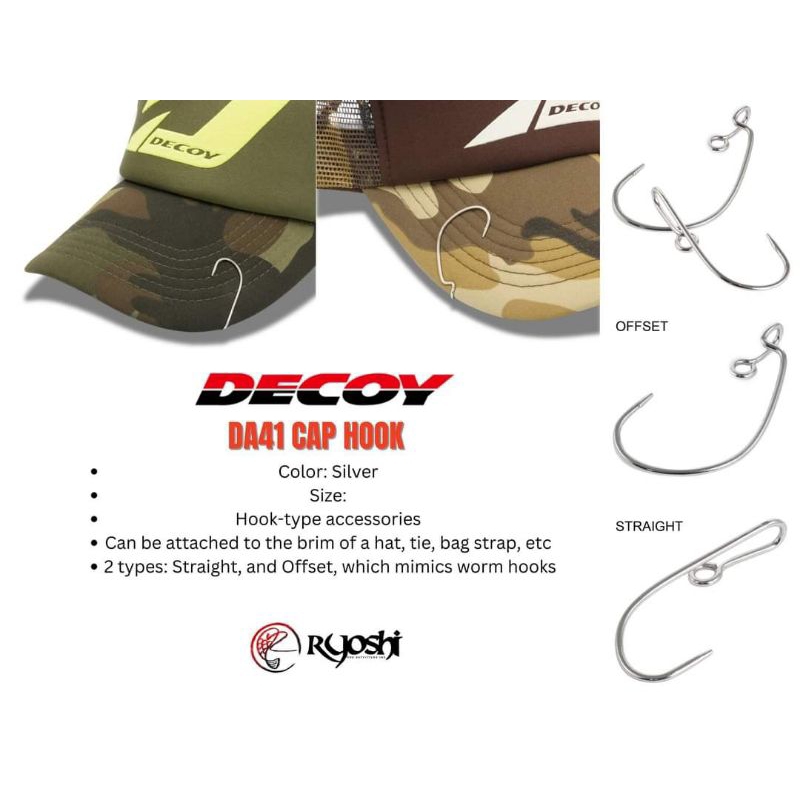 Decoy DA41 Cap Hook Pin | Shopee Philippines