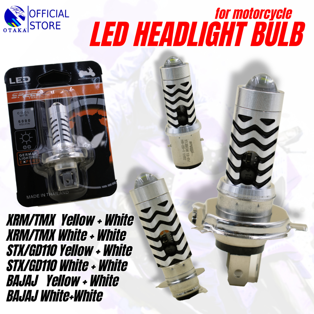 OTAKA LED HEADLIGHT BULB FOR MOTORCYCLE / LED HEADLIGHT BULD TMX / XRM ...
