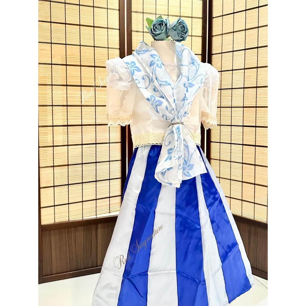 Filipiniana Maria Clara Costume for Kids Small and Medium Size (4-7  years old)