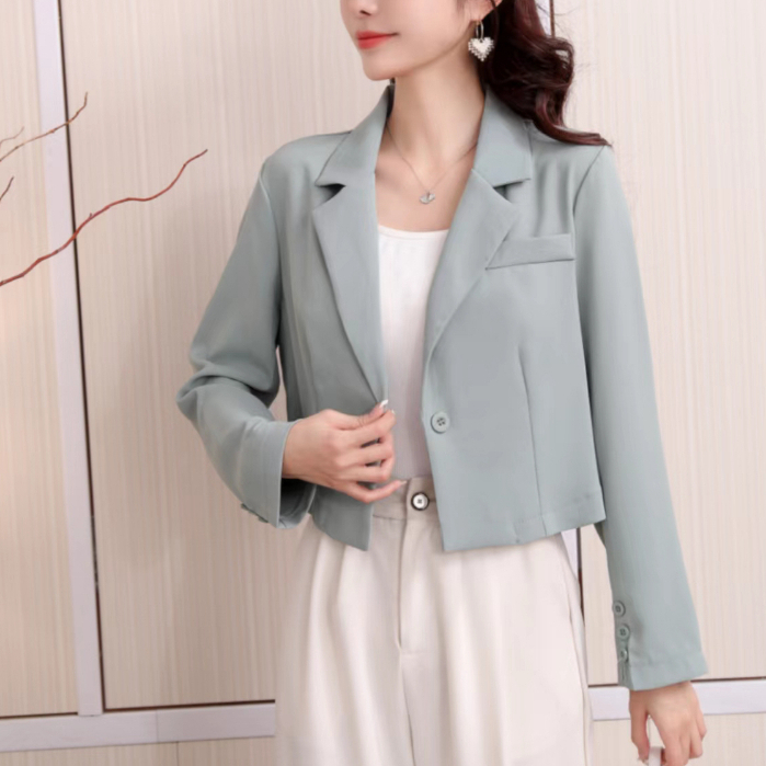Croptop Long Sleeve Blazer for Women Fit S-L 1635 Shopee Philippines