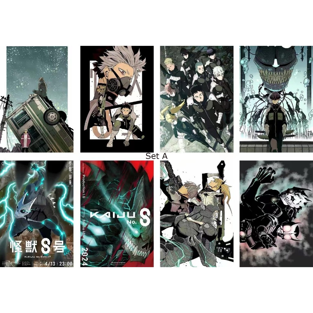 KAIJU NO. 8 POSTERS 8pcs in one pack A3 size Monster #8 | Shopee ...