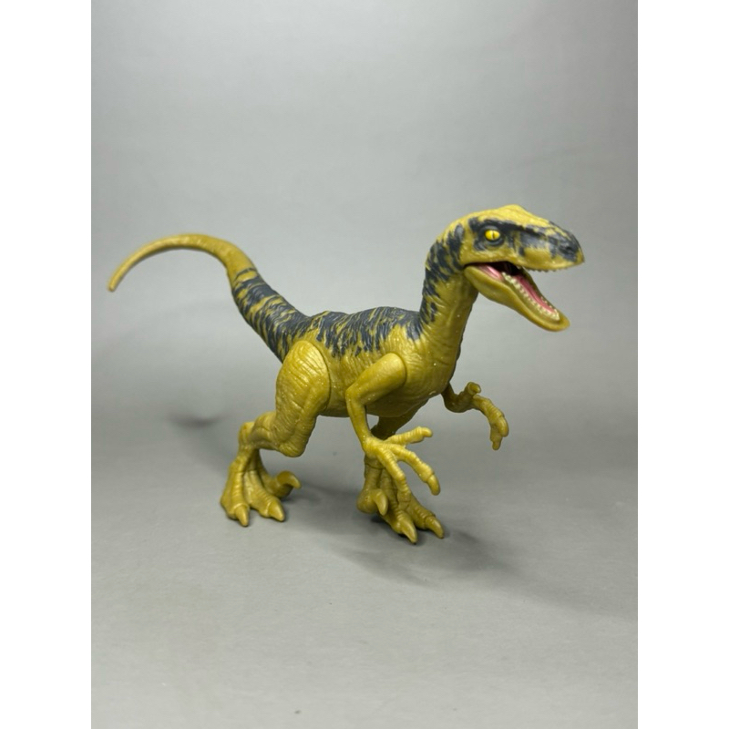 Jurassic World Velociraptor Yellow green action figure raptor dinosaur ...