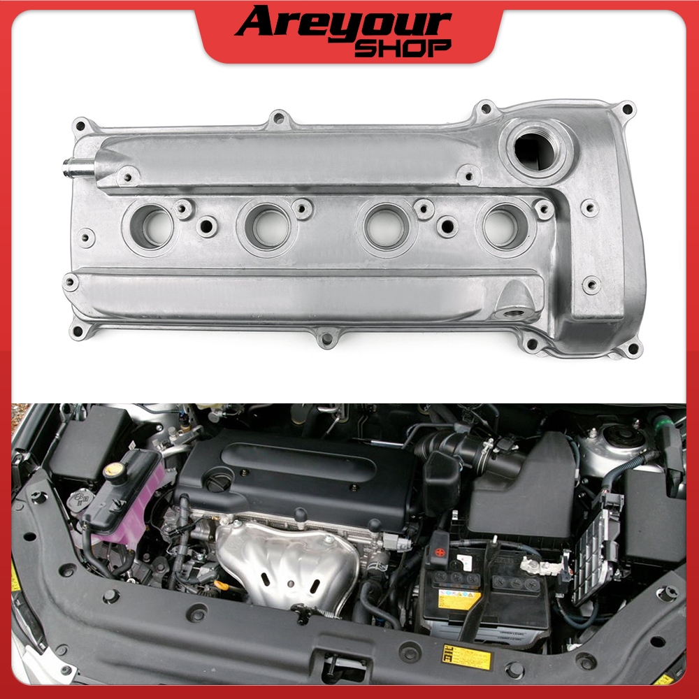 Autostarforus Engine Valve Cover For Toyota Camry, RAV4, Scion 2.4L 2AZ-FE - Replaces 11201-28014 (Silver)