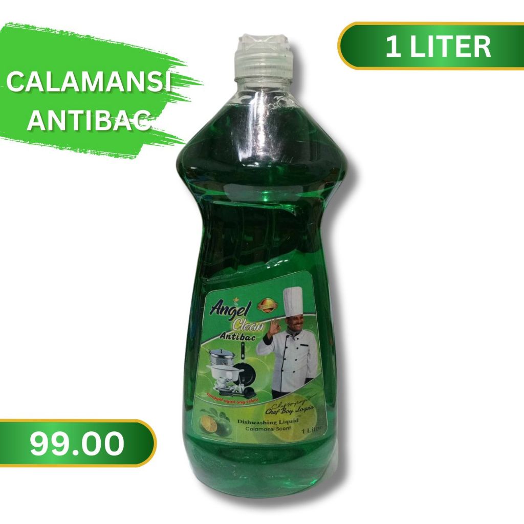 ANGEL CLEAN DISHWASHING LIQUID 1 LITER - CALAMANSI ANTIBAC (SINGLE ...