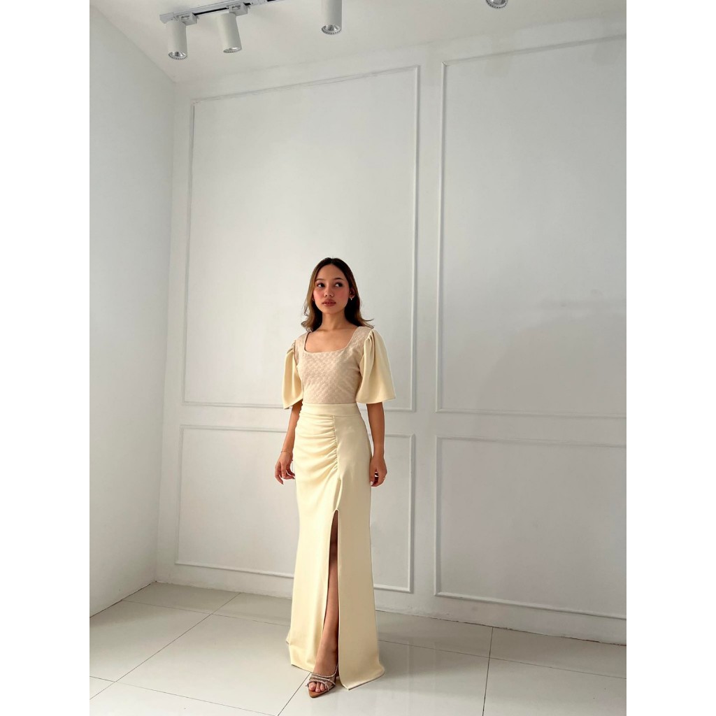 Elegant Gown For Ninang Dress Ninang Wedding Wear Easy Atelier Modern  Ninang Gown Custom