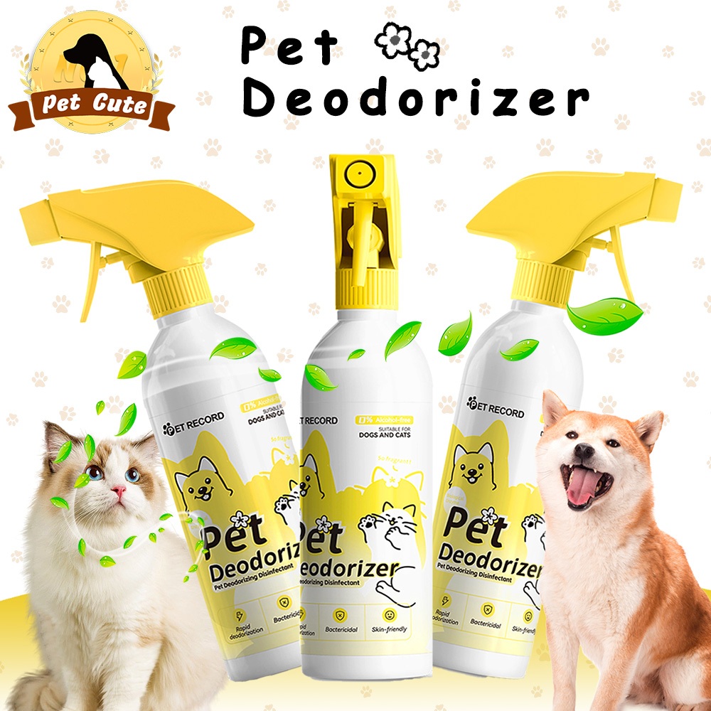 500ml Dog Cat Deodorizer Spray Antibacterial Pet Spray Odor Eliminator ...