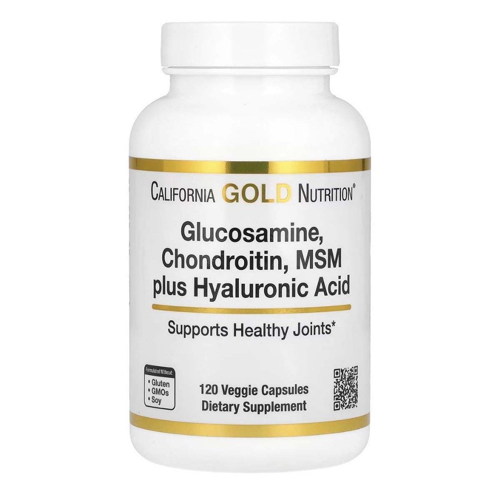 California Gold Nutrition, Glucosamine Chondroitin MSM plus Hyaluronic ...
