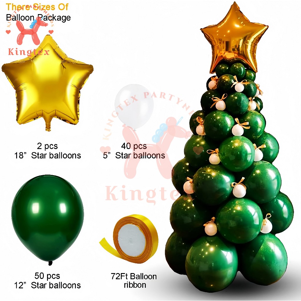 2025 Christmas tree balloon set 93pcs material pack DIY party ...