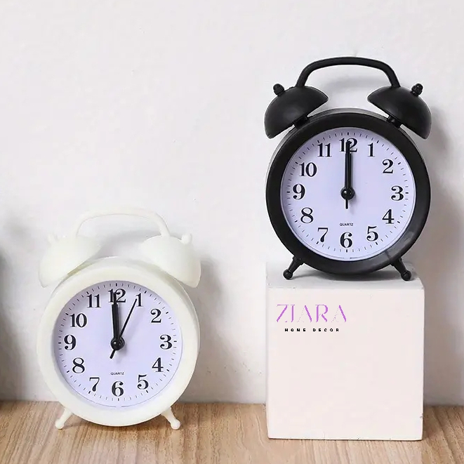 Mini Alarm Clocks Cute Cartoon Design Silent Bedside Timepieces Plastic ...