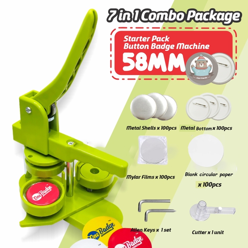 Big Gifts ！58mm Badge Maker New style Rotation Diy Button pin maker ...