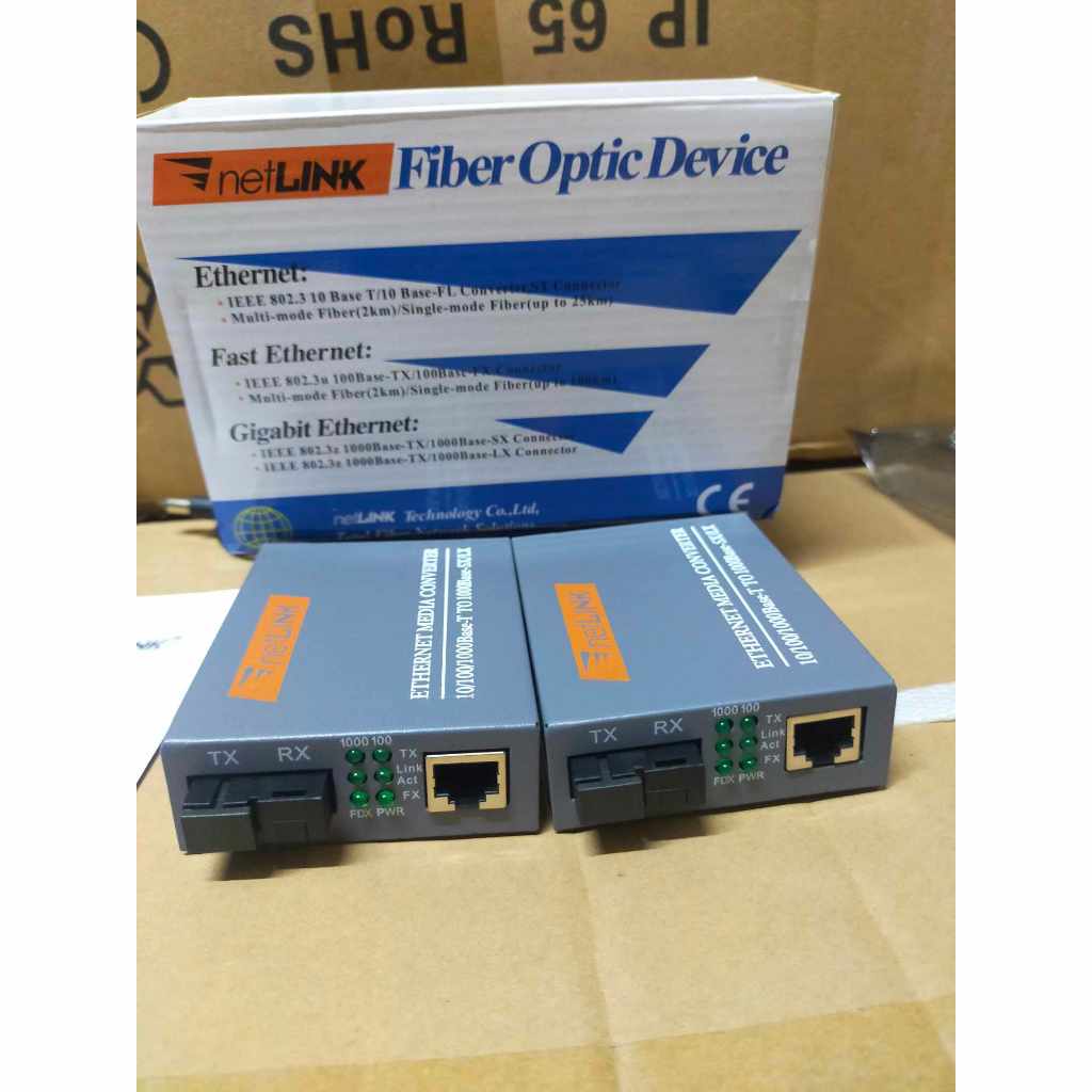 1 Pair HTB-GS-03 A&B Gigabit Fiber Optical Media Converter 1000Mbps ...