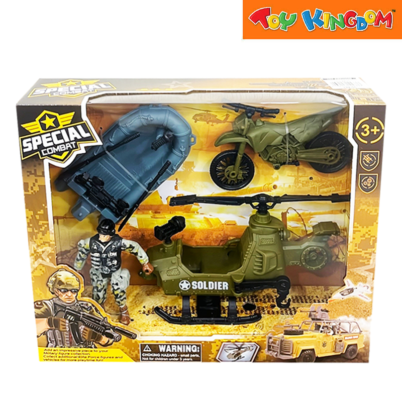 Special Forces Mega Combat Playset with Military Vehicles