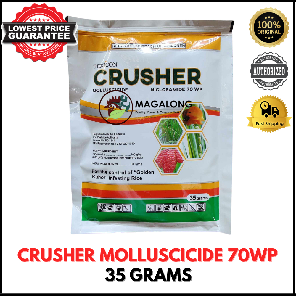 CRUSHER MOLLUSCICIDE 70WP - 35 GRAMS (1 SACHET) | Shopee Philippines