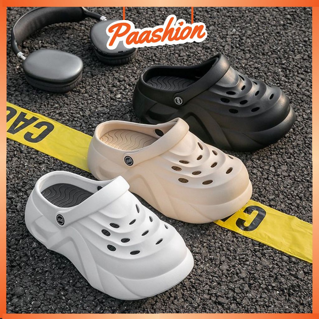 Paashion New EVA 7.5CM Platform Clogs Height Increasing Platform Korean ...