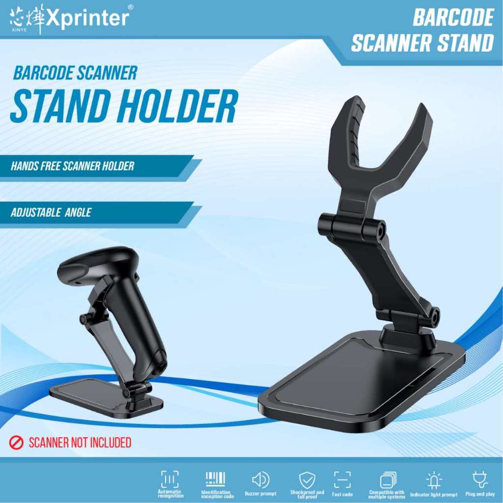 Barcode Scanner Stand For Handheld Barcode Scanner Reader | Shopee ...