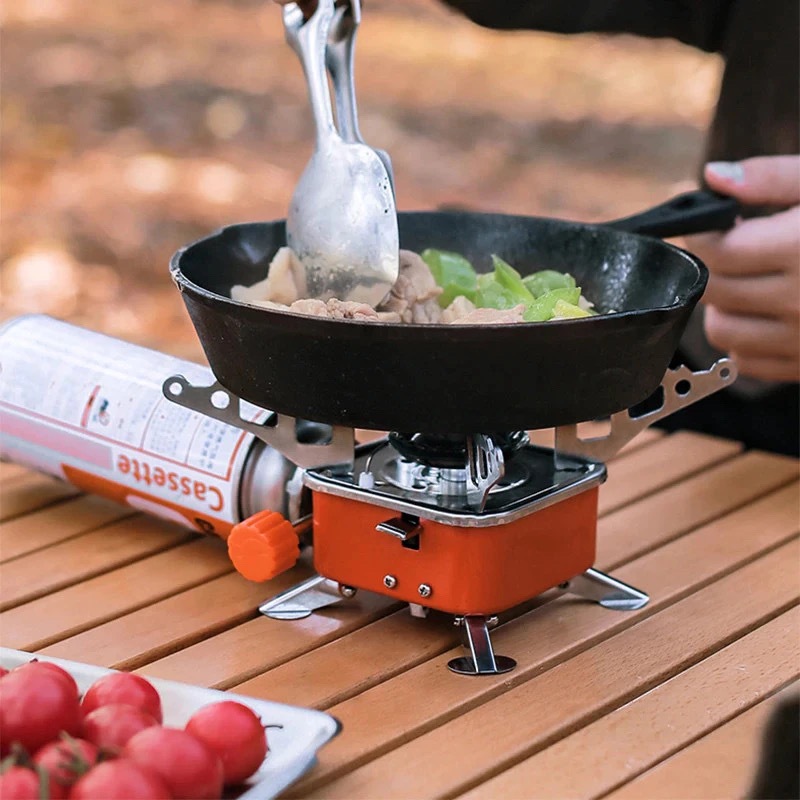 Square Stove Camping Stove Powered Portable Card Type Camping Portable ...