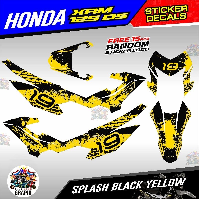 Honda XRM 125 DS/DSX Full Body Decals - Splash | Shopee Philippines