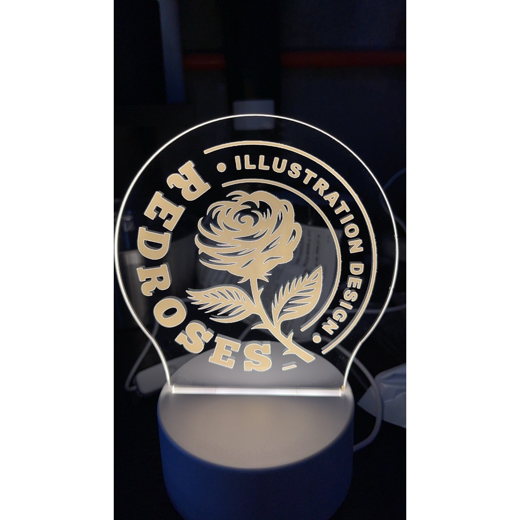 Personalized acrylic LED lighting fixtures, birthday gifts, personal ...
