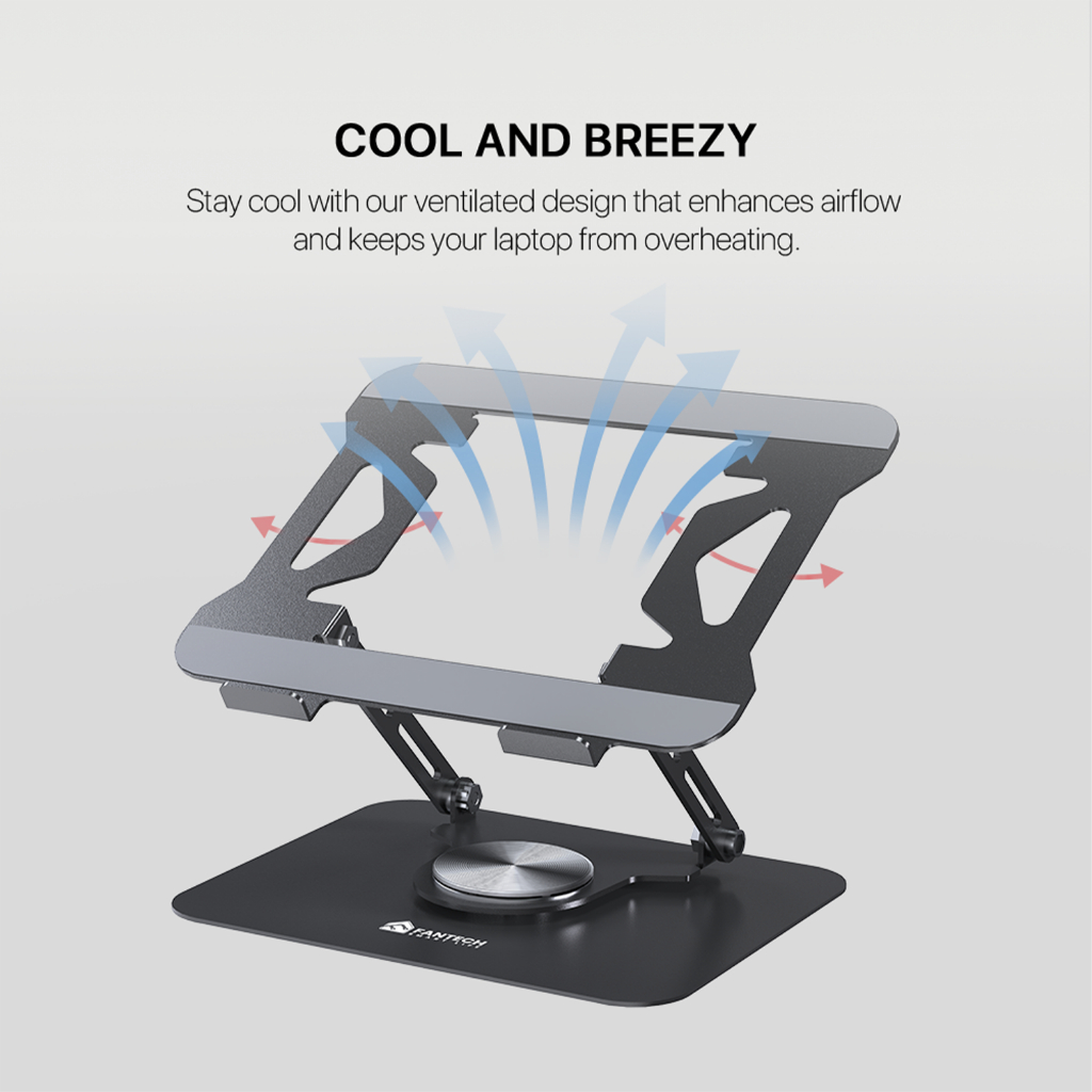 Fantech NS10 Notebook Stand Adjustable Metal Laptop Stand or Desk ...