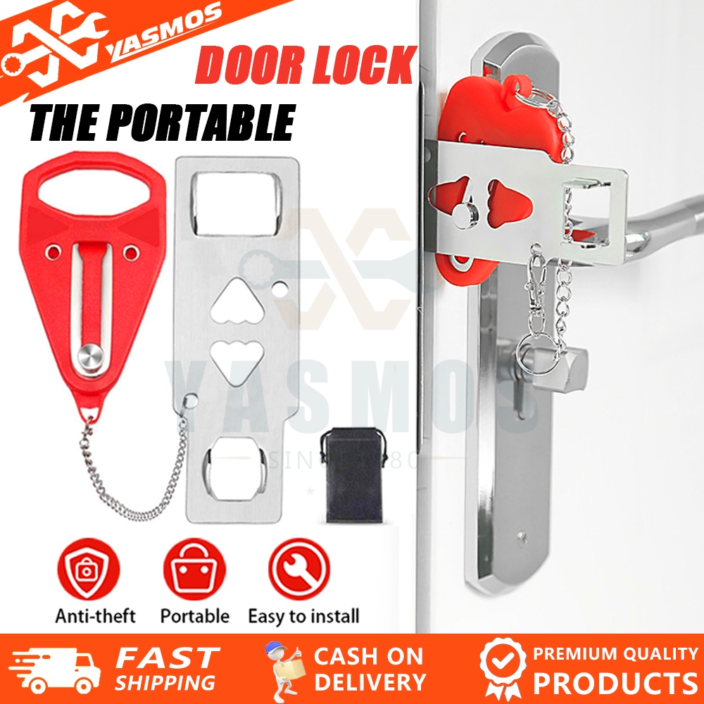 Portable Travel Door Lock Anti-Theft Lock Home Security Device for ...