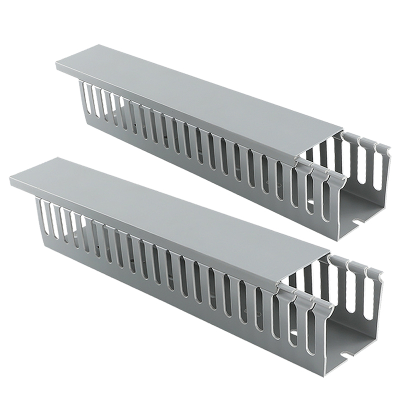 1M 30cm/50cm PVC Cable Raceway Open Slot Cable Management Duct Under ...
