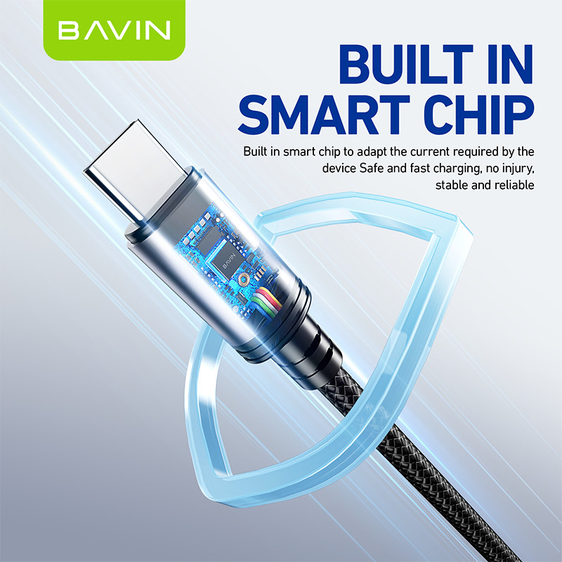 BAVIN CB364 60W PD Fast Charging Aluminum Alloy Data Cable w/ 1 Meter ...