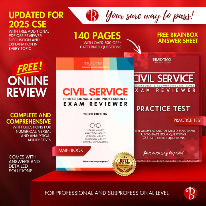 Civil Service Reviewer - Mainbook Third Edition with Mock Exam