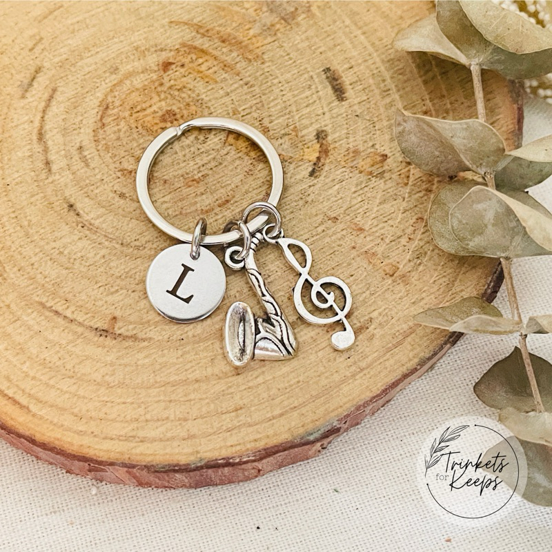 Microphone Keychain Music Keychain Guitar Piano Ballerina Saxophone Personalized Keychain Shopee Philippines