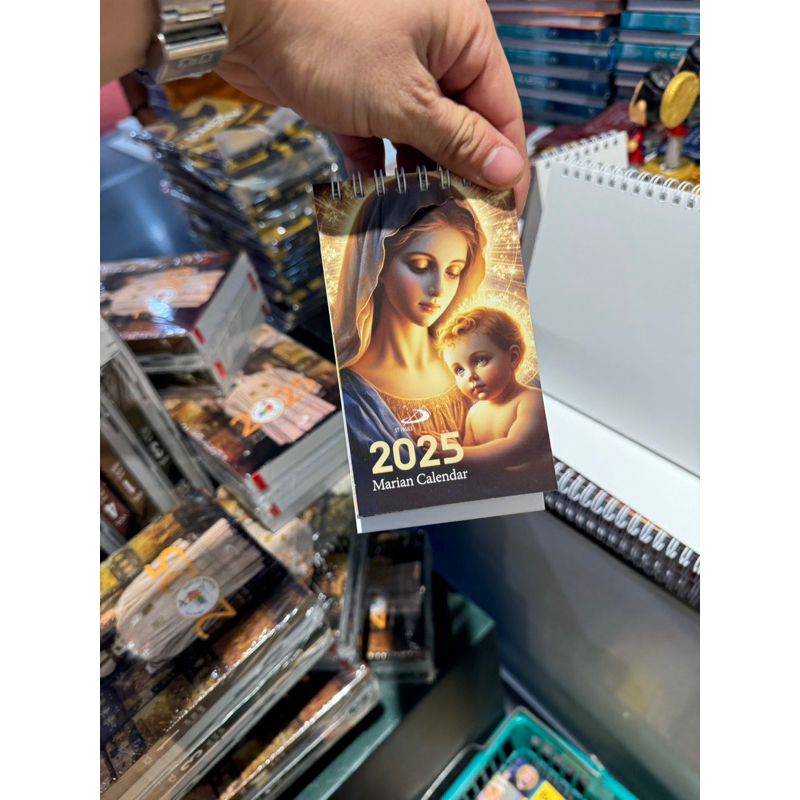 Table Calendar 2025 (Crosswise and Mini Size) - Marian Calendar ...