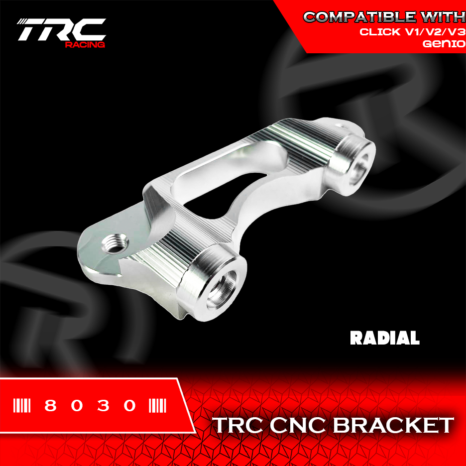 TRC Racing 2 POT Brake Caliper Bracket Radial CNC for Honda Click v1 v2 ...