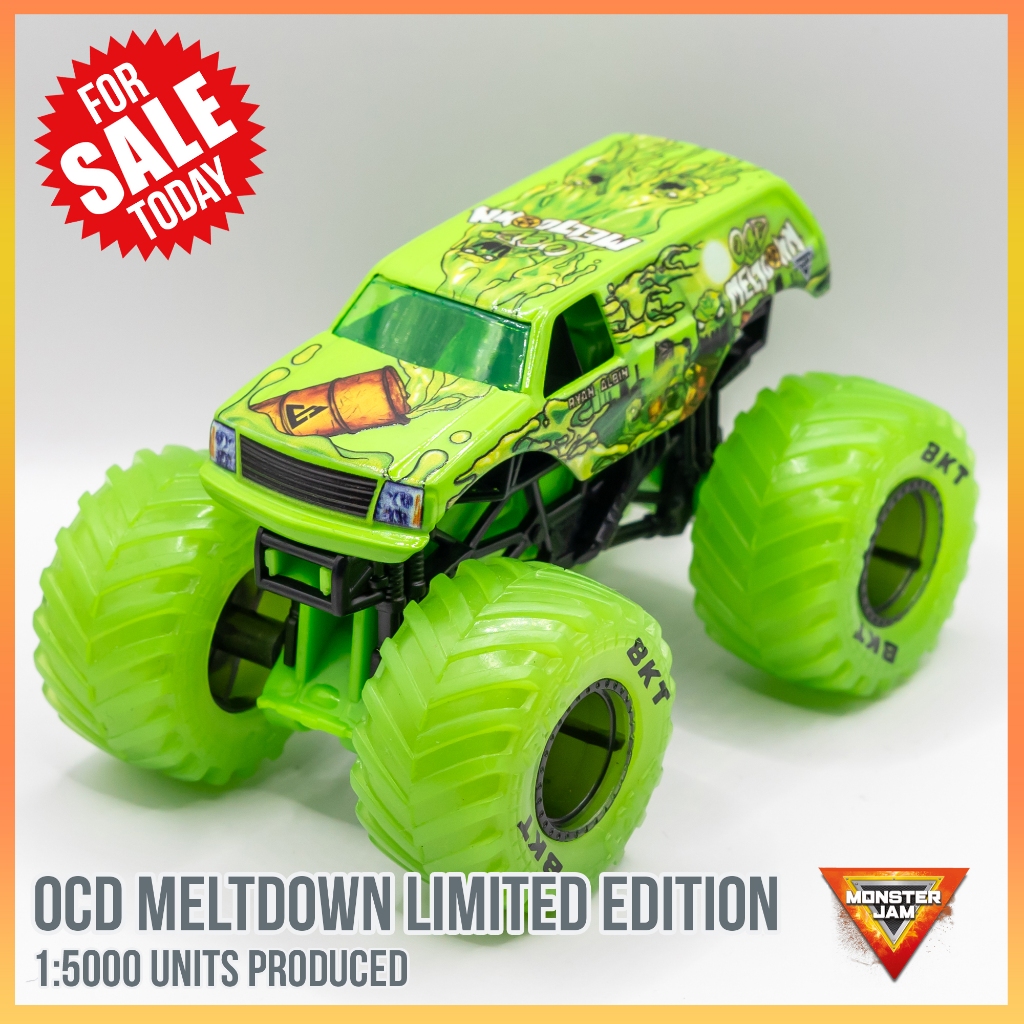 Monster Jam Monster Trucks OCD Meltdown 1:64 Scale Limited Edition ...