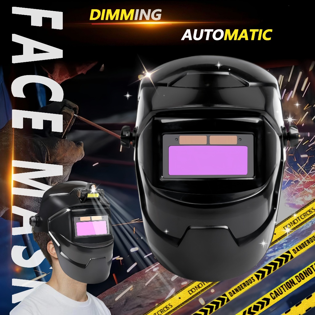 Welding mask auto darkening welding dark glass original strap full face