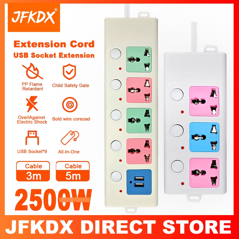 [Freebies] Extension Cord With USB Port Outlet Universal Socket