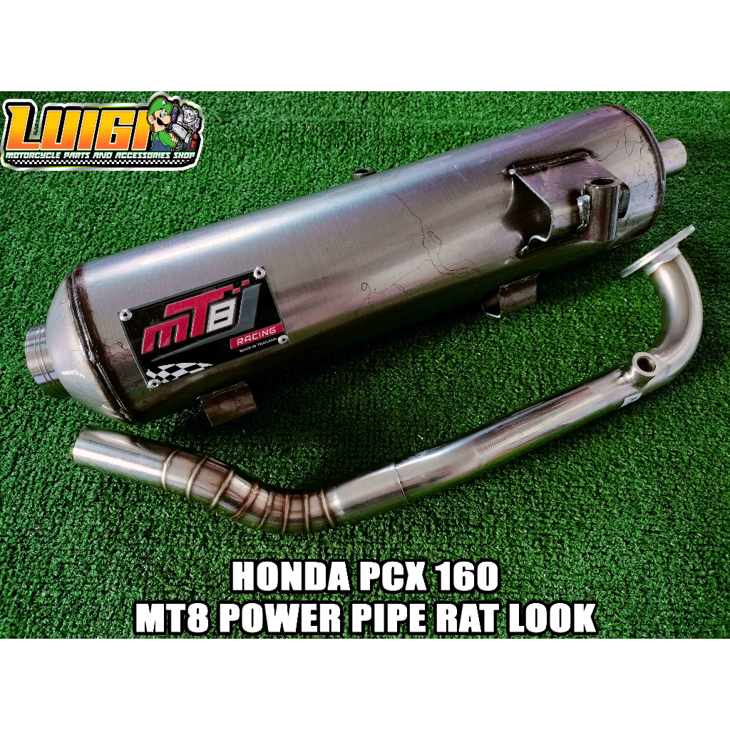 MT8 HONDA PCX 160 POWER PIPE RAT LOOK | Shopee Philippines