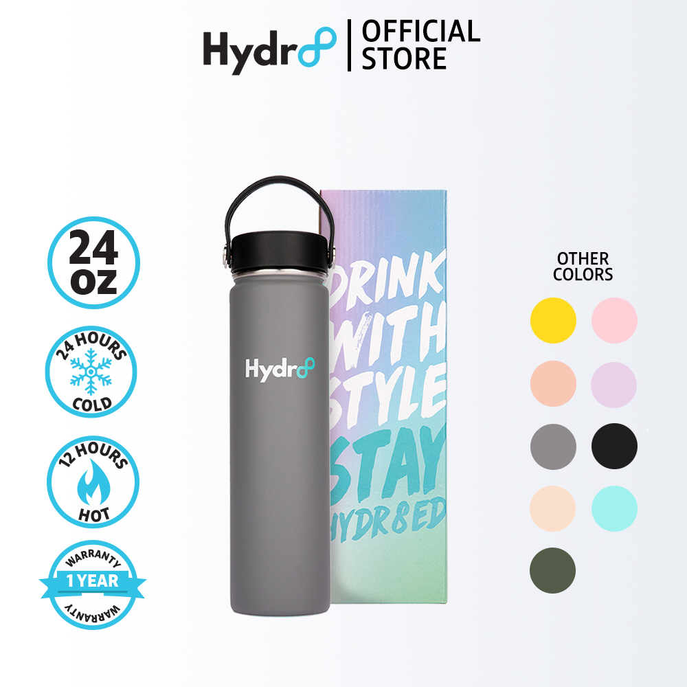 Insulated Water Bottle 24oz Honu Grey