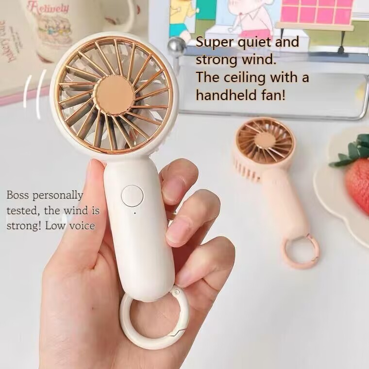 Hanging Bag Handheld Small Fan Mini Fan Rechargeable Portable Handy ...