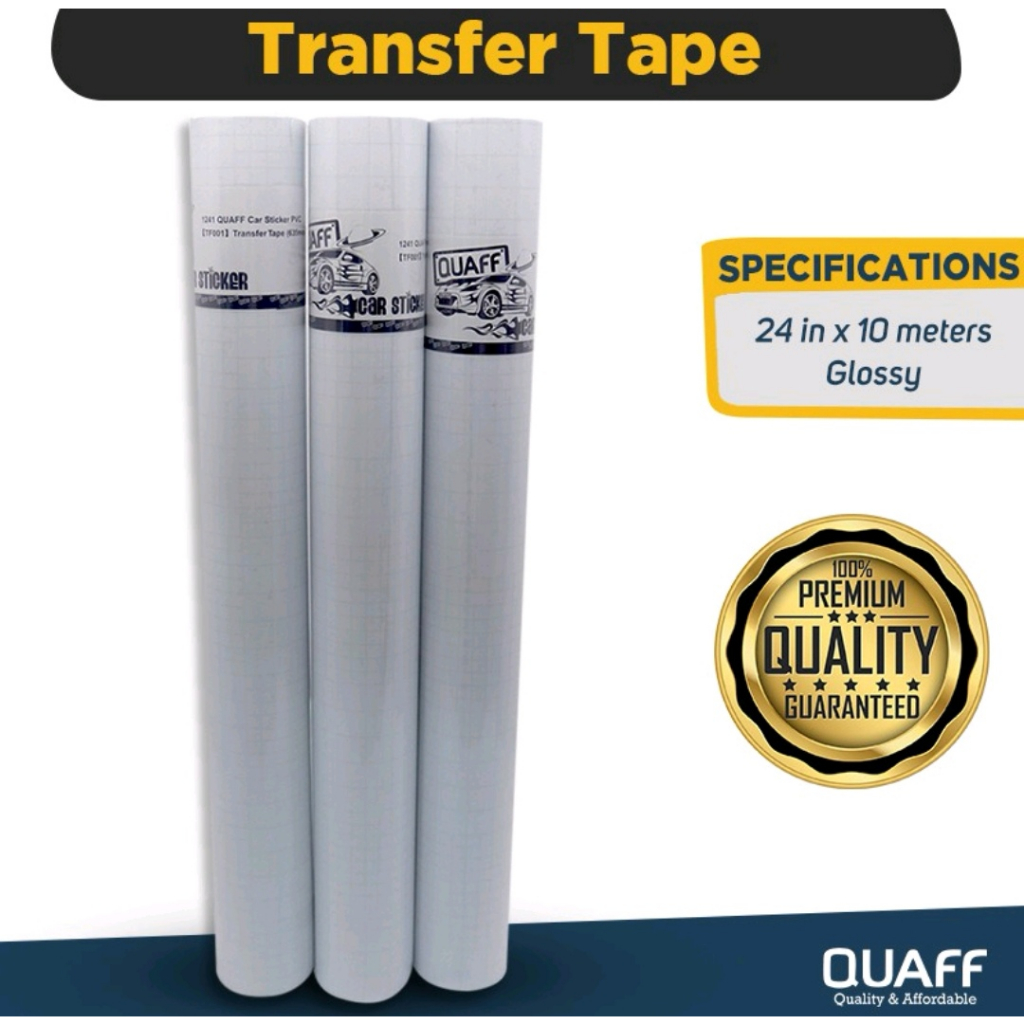 QUAFF Transfer Tape for Car Sticker / Decal Application Tape (25 inches ...
