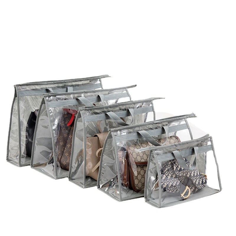 Multipurpose Transparent Bag Storage Dust Bag cover Organizer Handbag