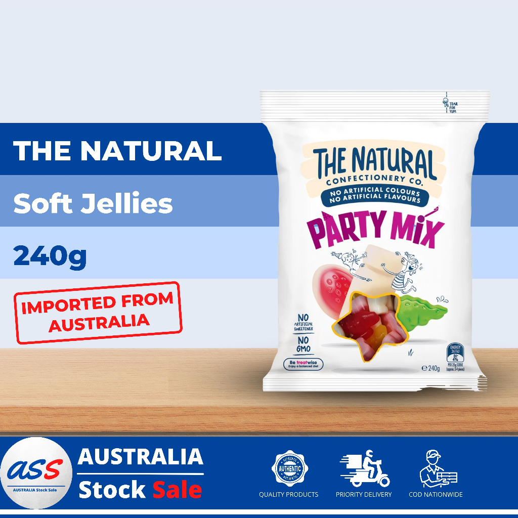 The Natural Confectionery Co. Party Mix Soft Jellies (240g) Shopee