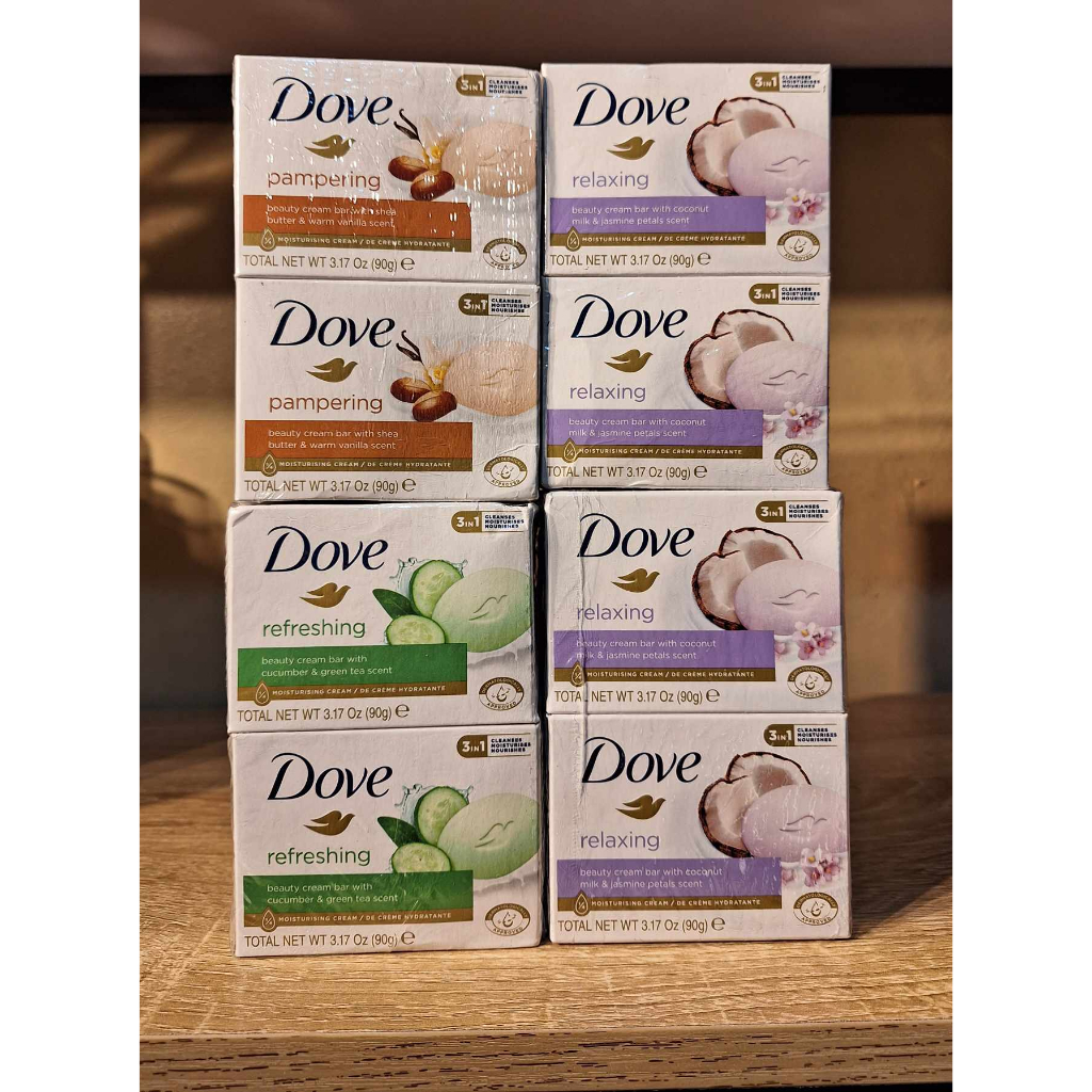 Made In Germany Dove Soap Shea Butter And Warm Vanilla Cucumber And Green